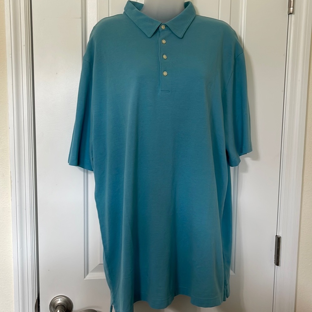 Strong Boalt Men’s Blue Polo. Size X-Large. 100% Cotton.